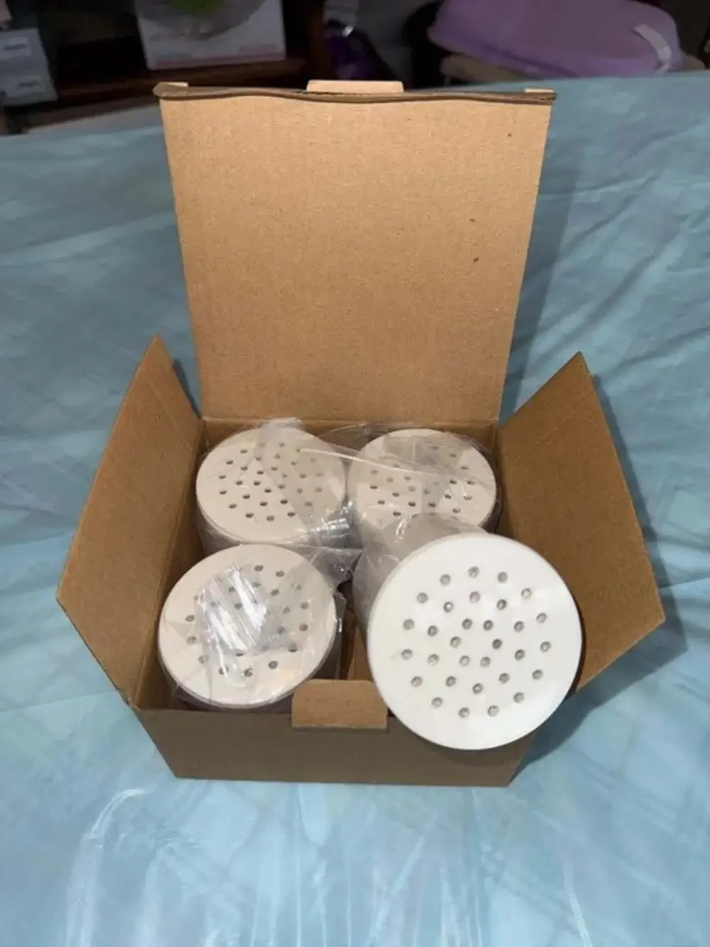 4 pack of 4 stage shower filters